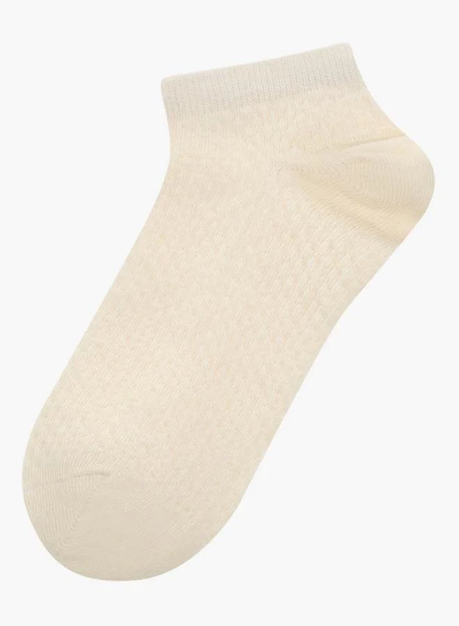 Flora Bella By Shoexpress Flora Bella Pack Of 5 Ankle Length Cotton Socks